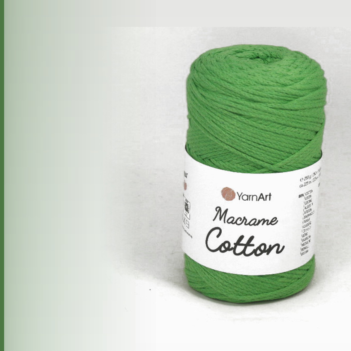 Macrame Cotton, светло-зелёный
