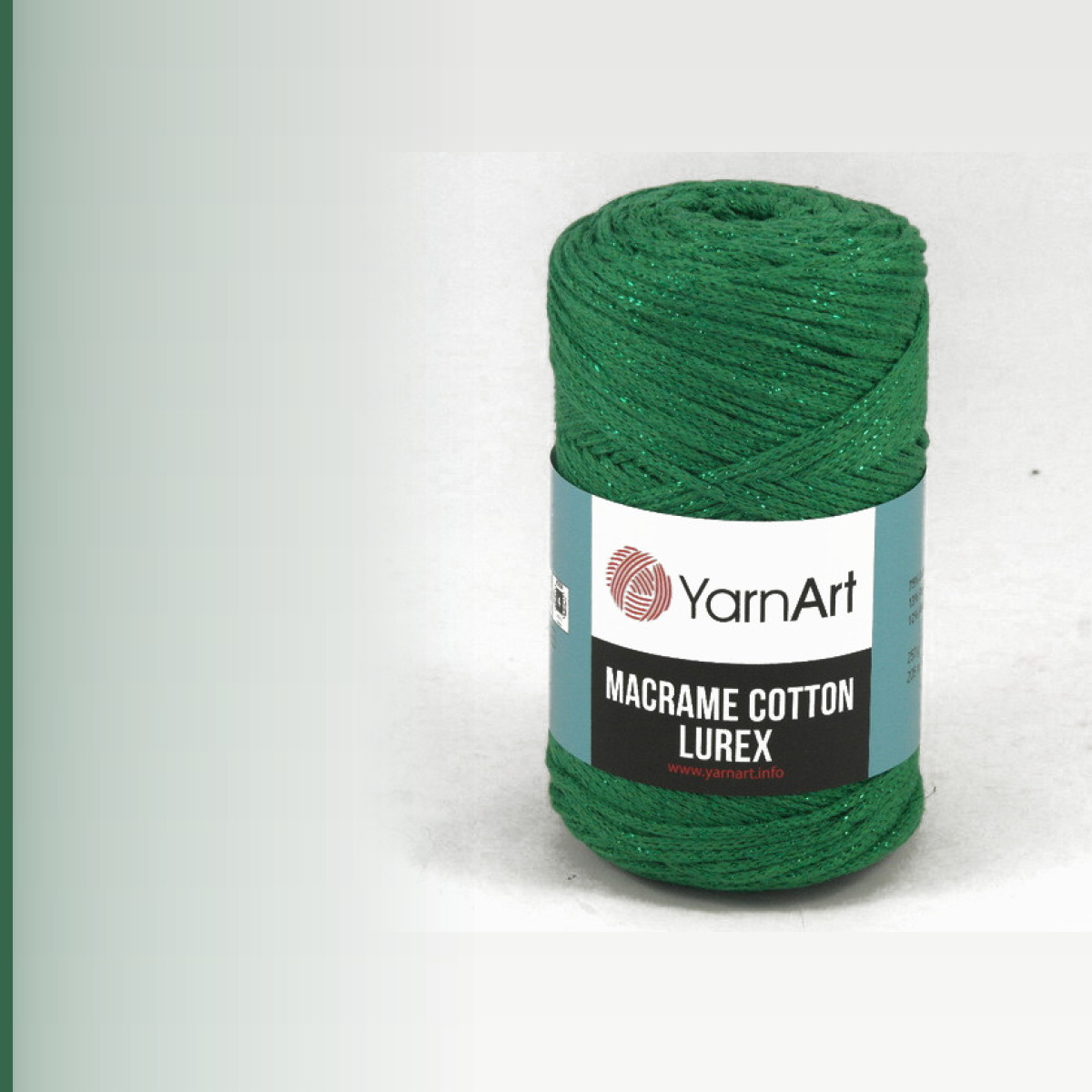 Macrame Cotton Lurex, зел-зел
