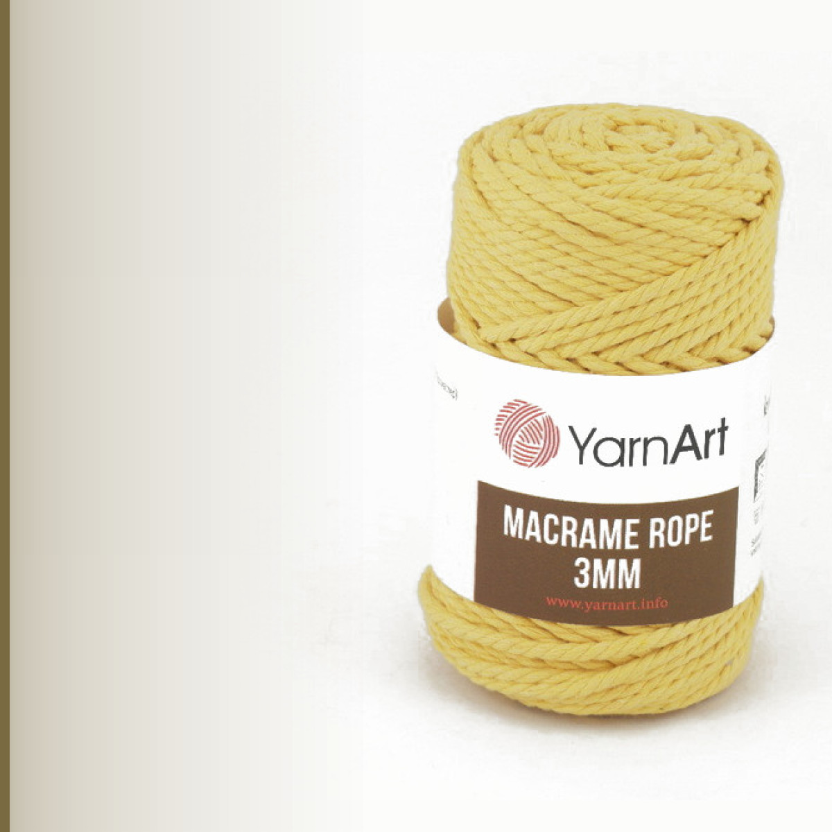 Macrame rope 3 мм, дыня