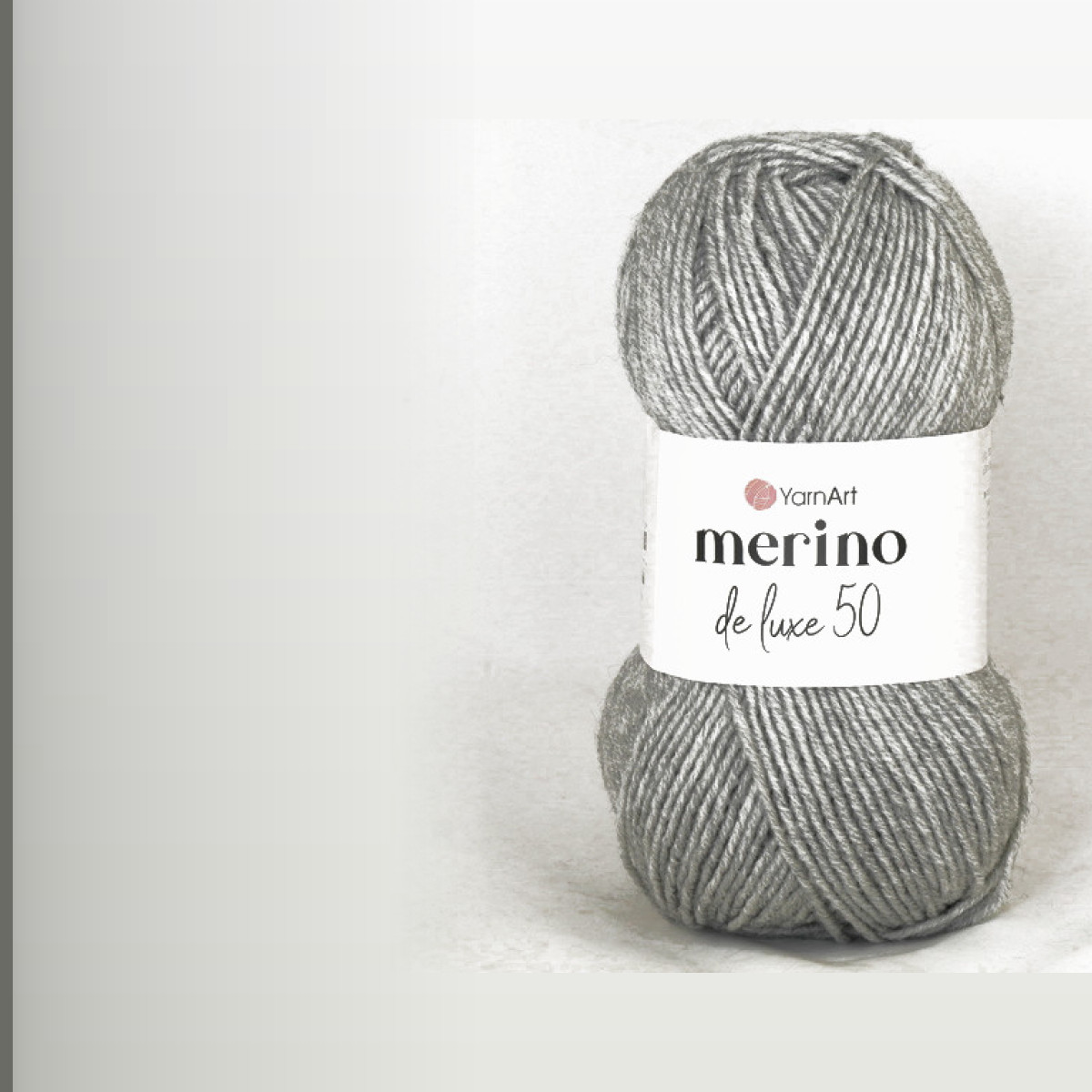 Merino de luxe 50, светло-серый меланж
