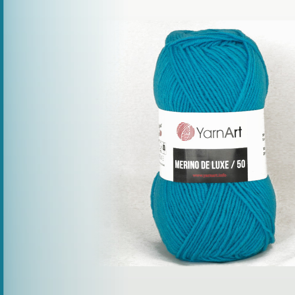 Merino de luxe 50, бирюзово-голубой