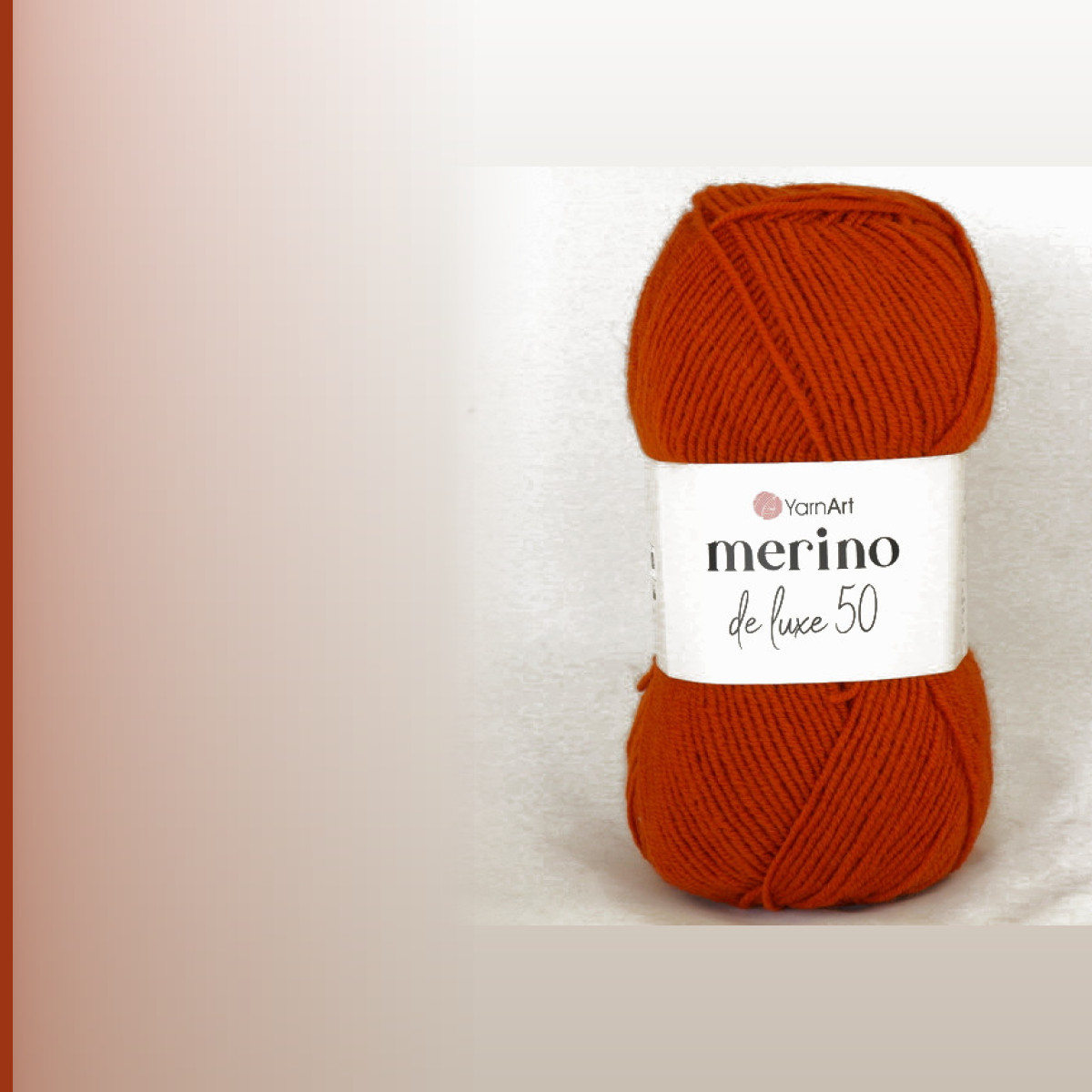 Merino de luxe 50, яркий терракот