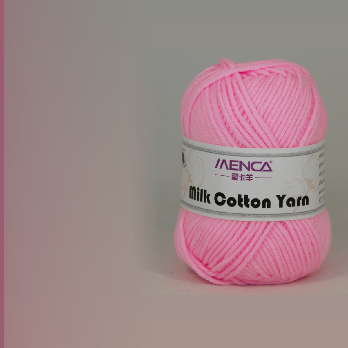 Milk Cotton Yarn, розовый