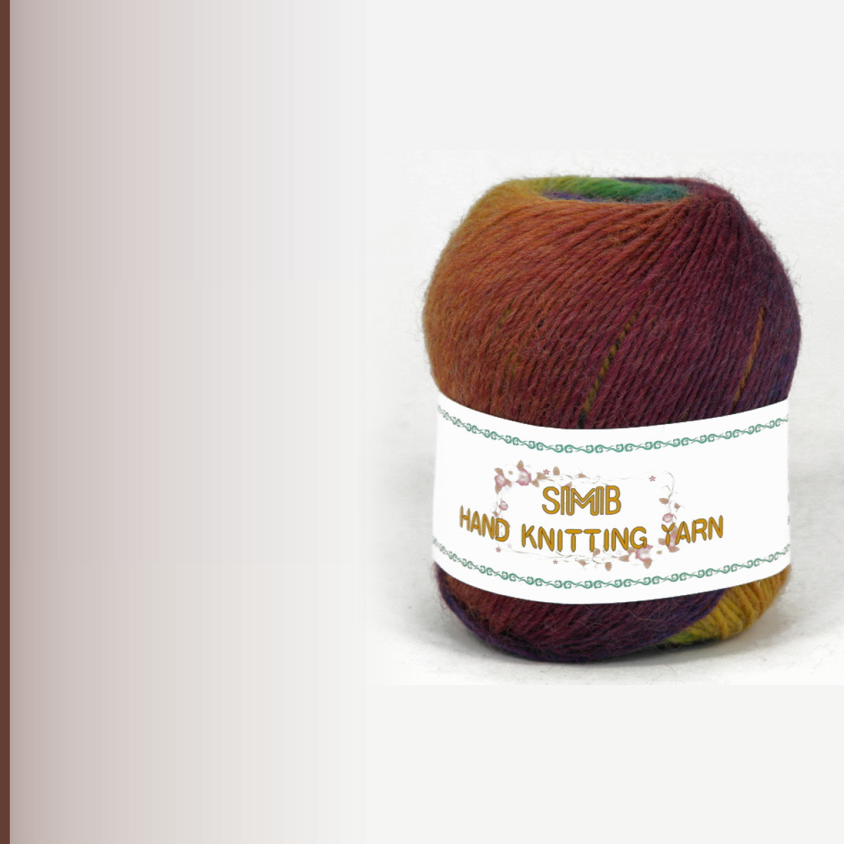Multicolor wool yarn № 17, мультиколор 01