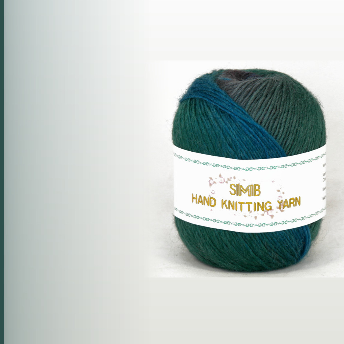 Multicolor wool yarn № 17, мультиколор 08
