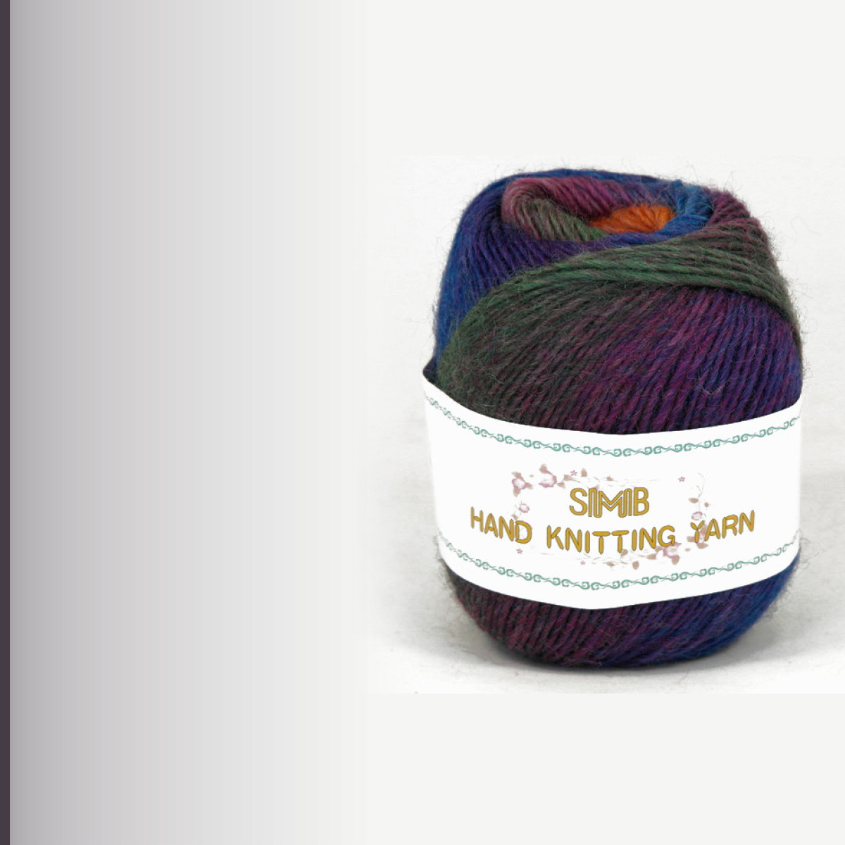 Multicolor wool yarn № 17, мультиколор 18
