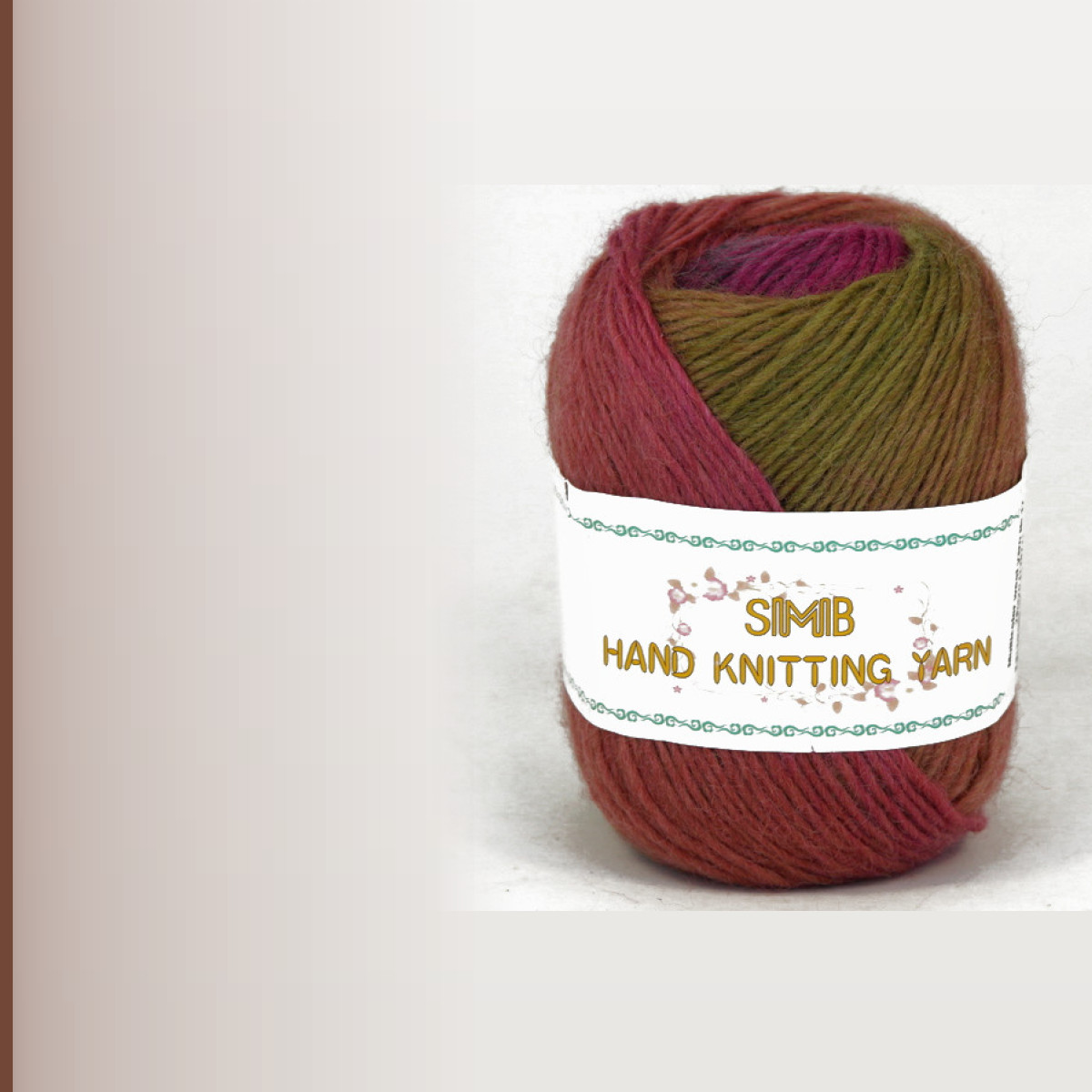 Multicolor wool yarn № 17, мультиколор 20