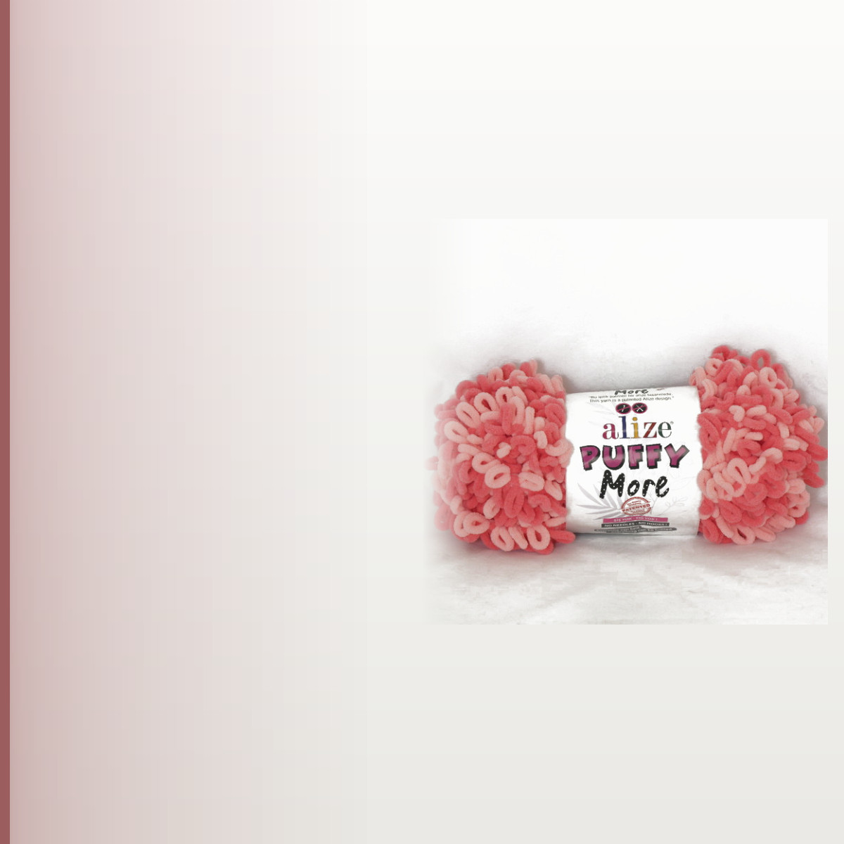 Puffy More, розово-багряный
