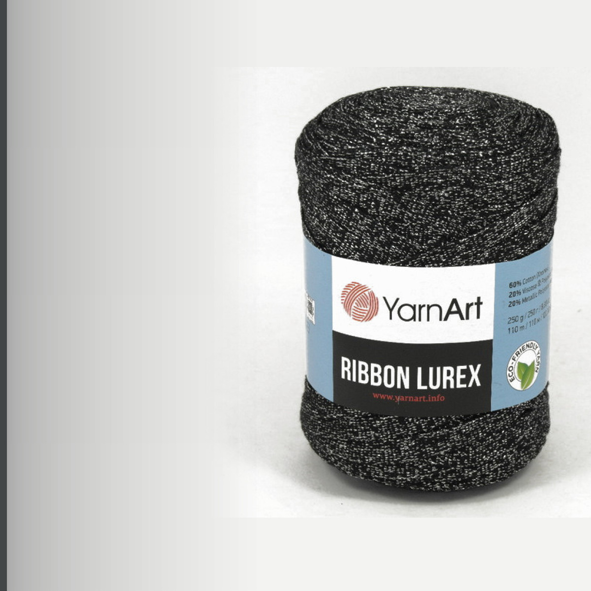Ribbon Lurex, чёрно-серый