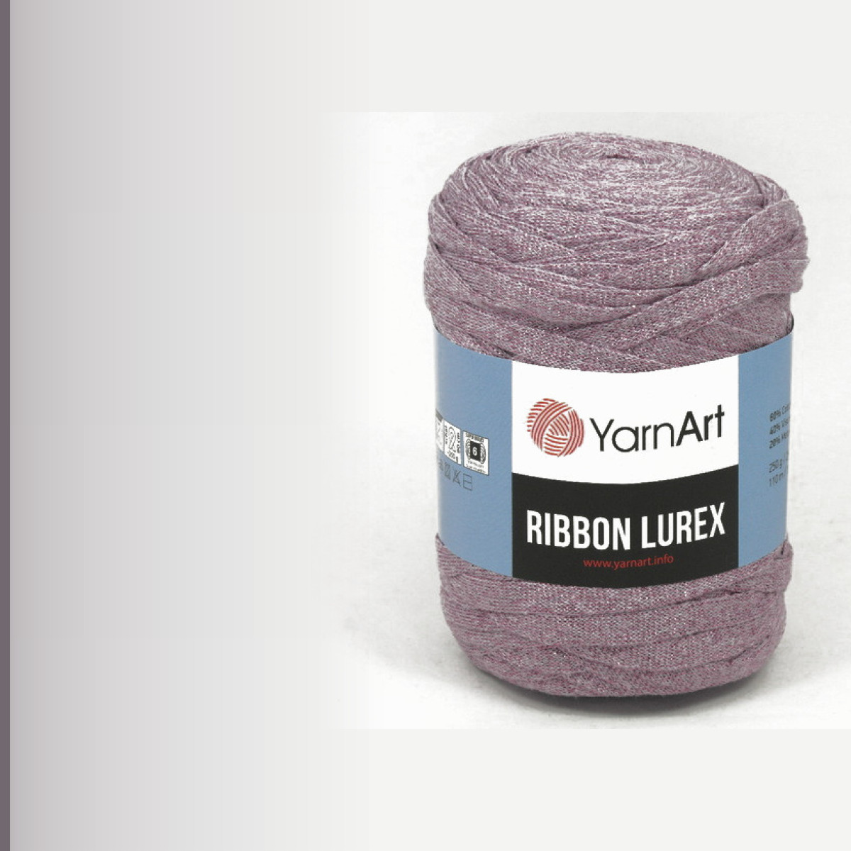 Ribbon Lurex, тёмно-розовый