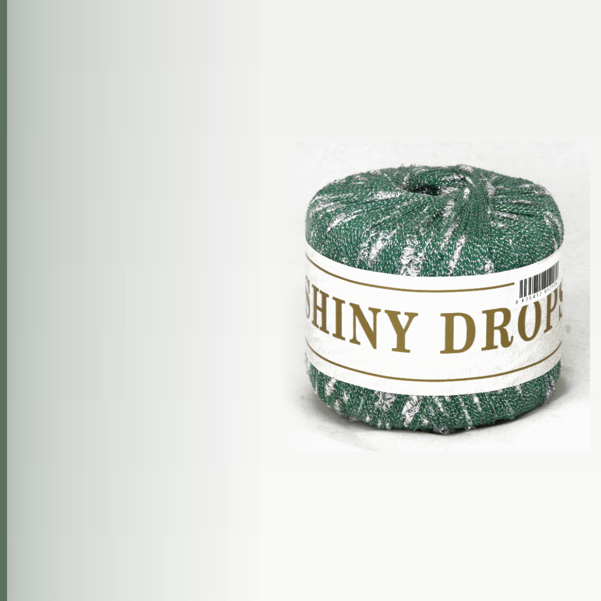 SHINY DROPS, зелёный с серебром
