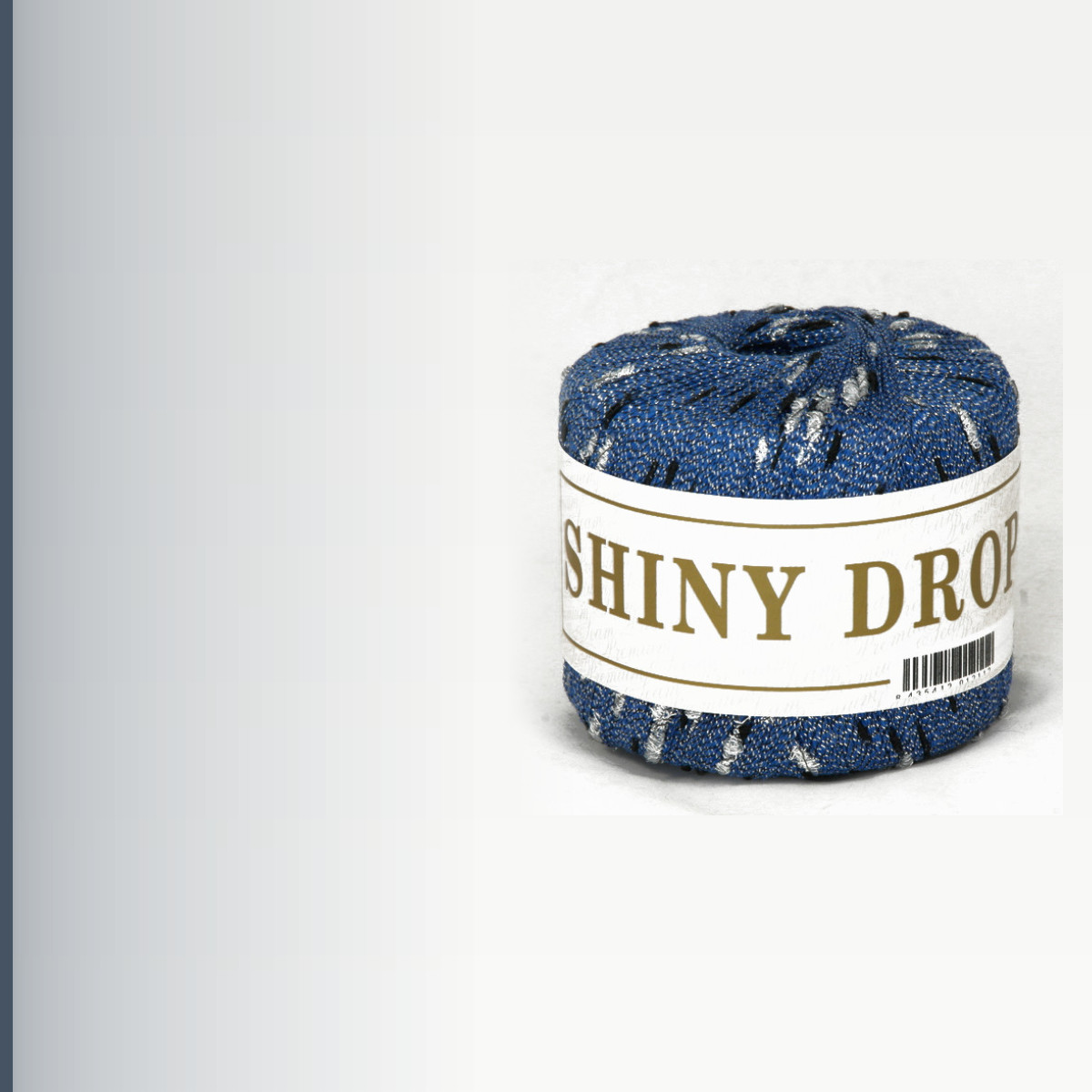 SHINY DROPS, синий с серебром