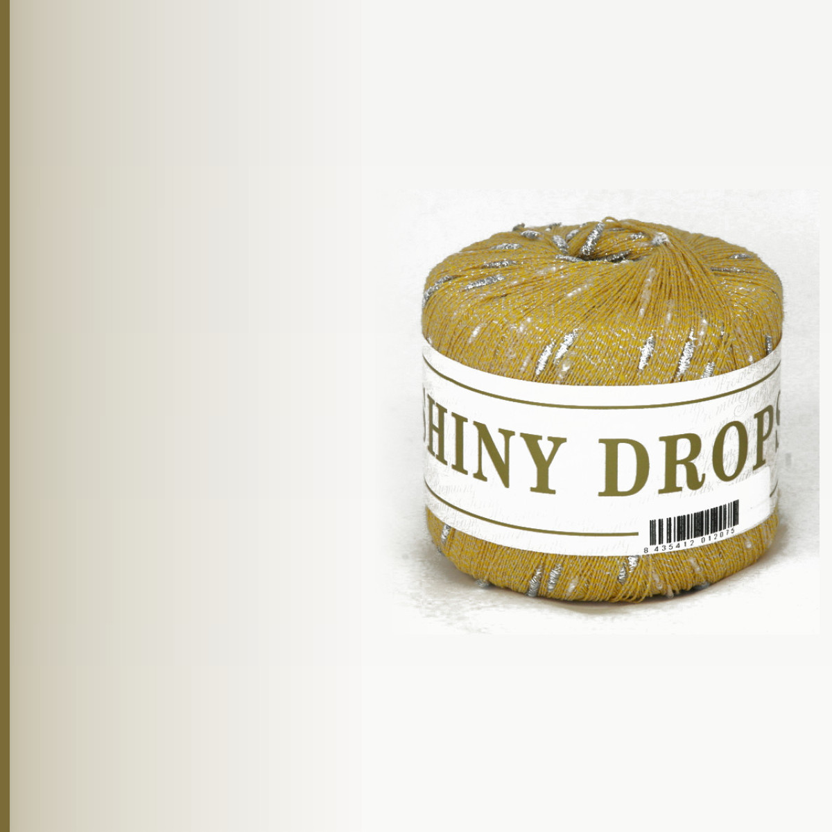 SHINY DROPS, соломенный с серебром