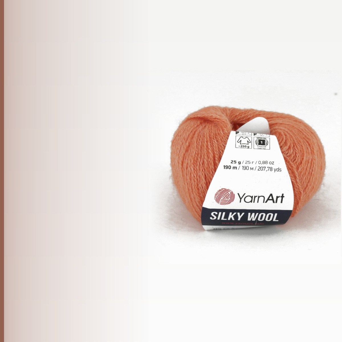 Silky Wool, морковный меланж