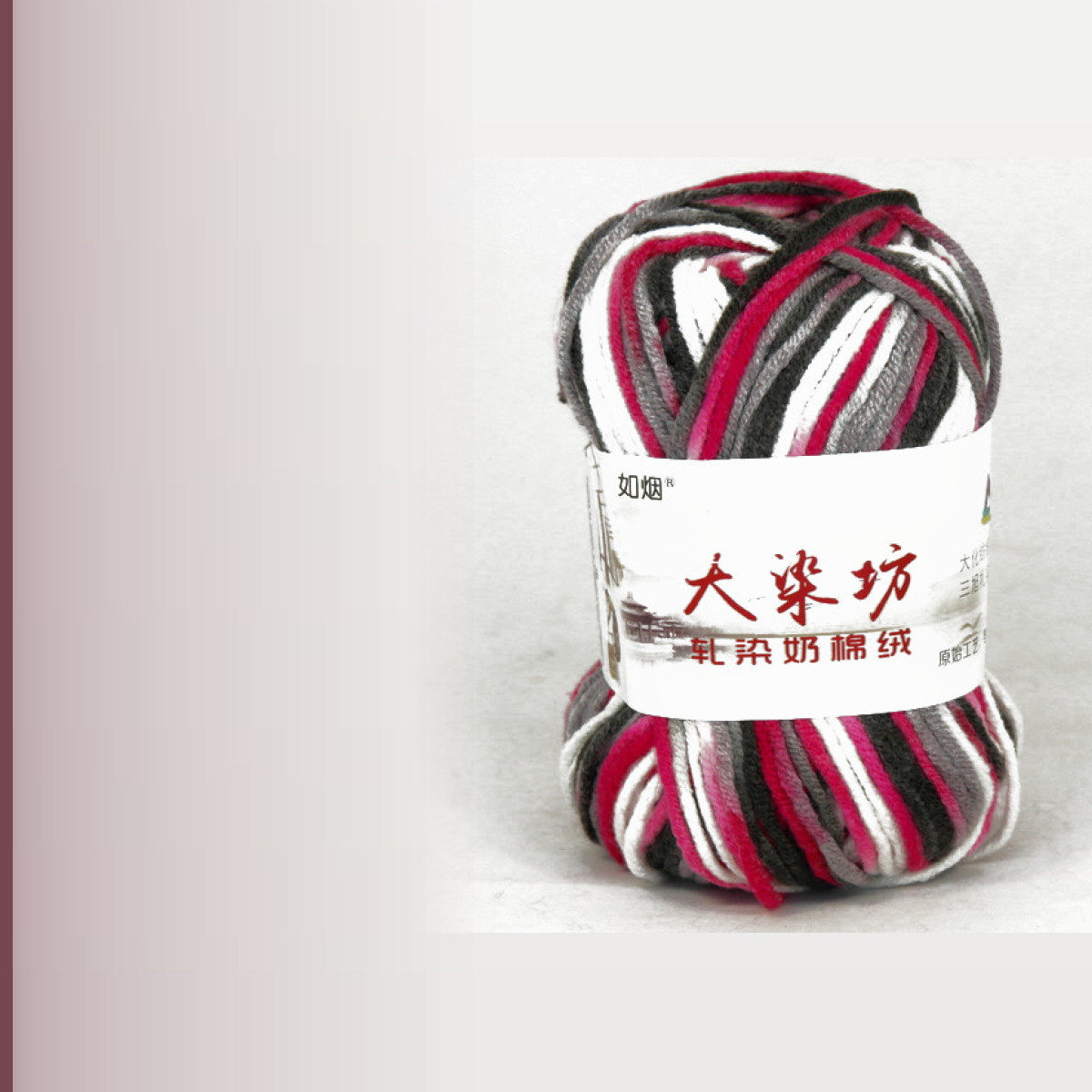 Smoke acrylic yarn, мультиколор 37