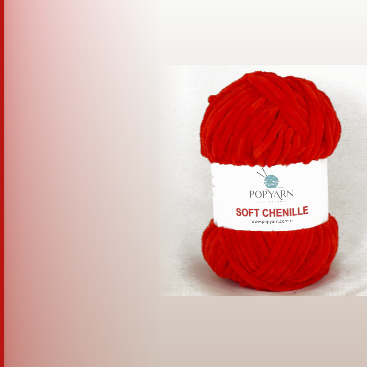 SOFT CHENILLE, алый