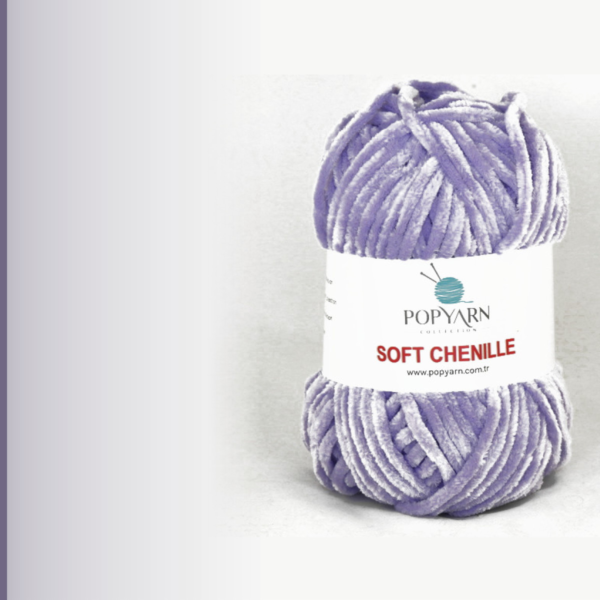 SOFT CHENILLE, бледно-сиреневый