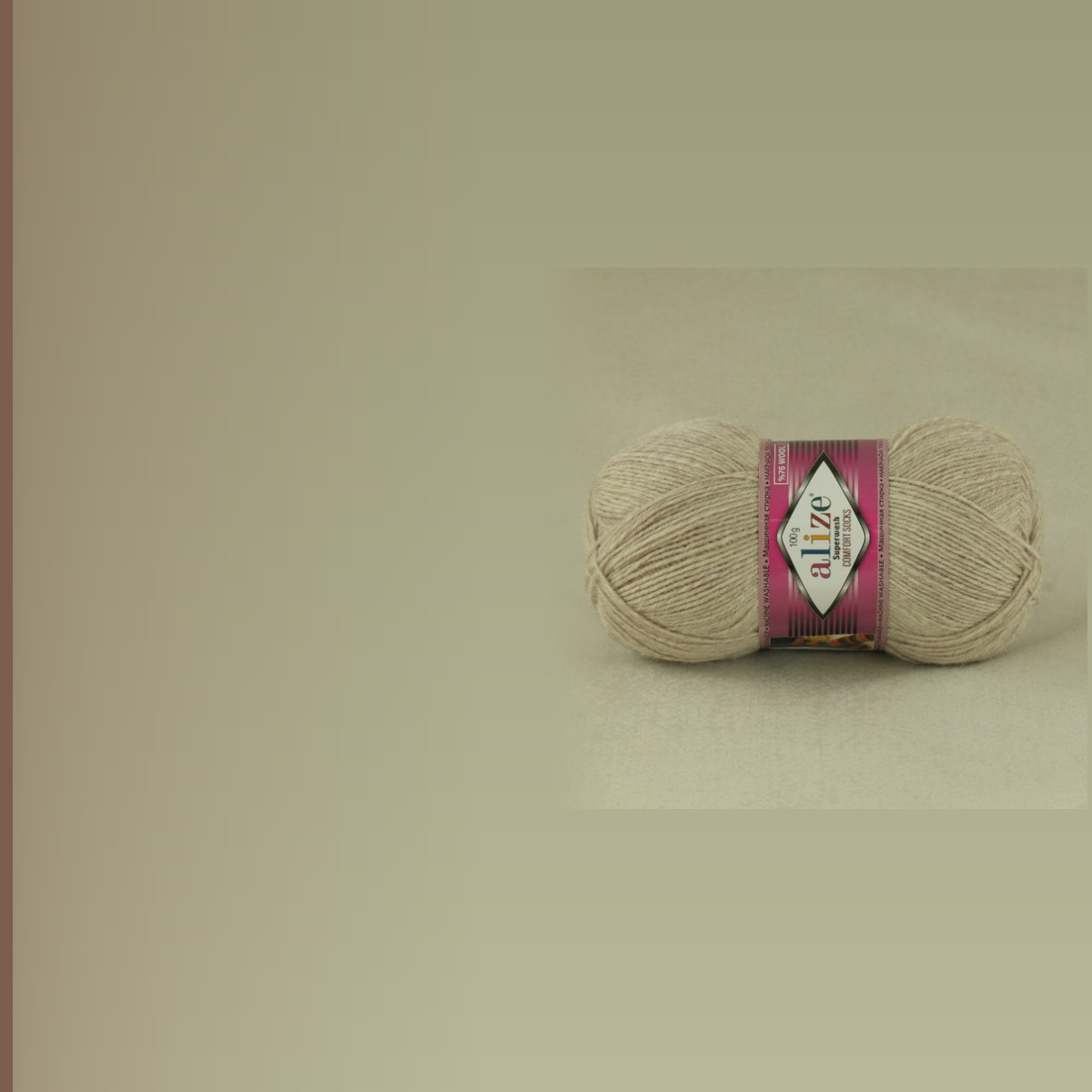 Superwash100, светло-бежевый меланж