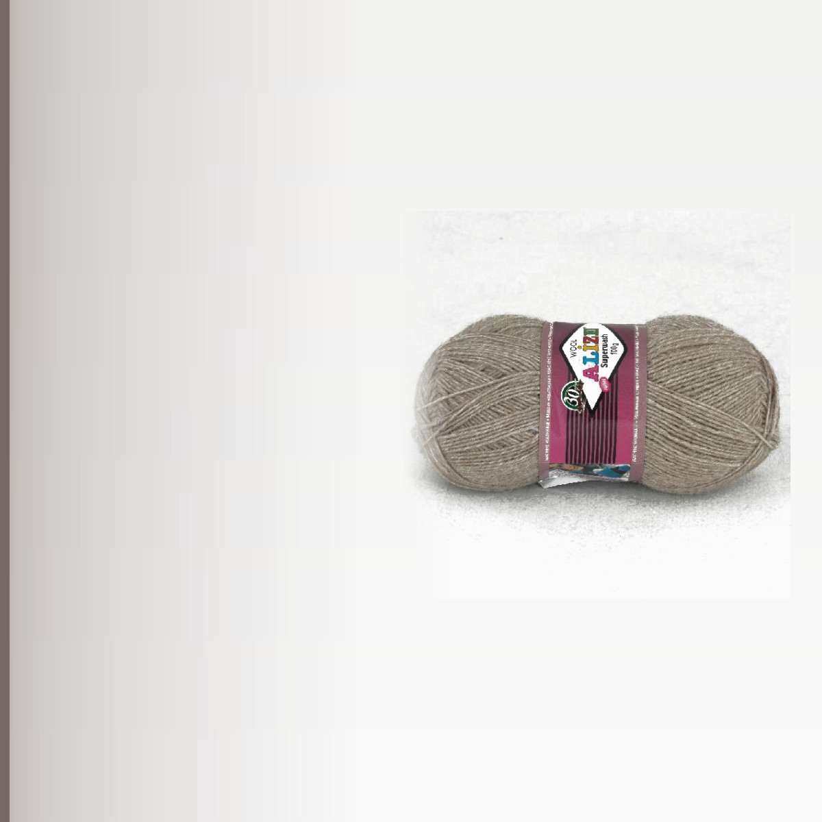Superwash100, серо-бежевый меланж