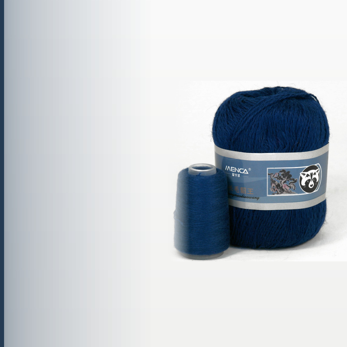 Пух норки (Mink Yarn), тёмно-синий