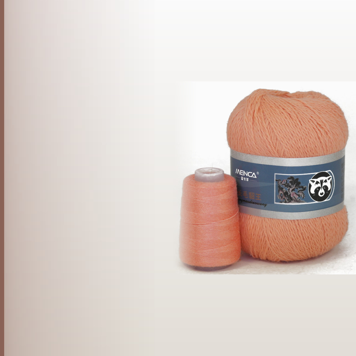 Пух норки (Mink Yarn), персик