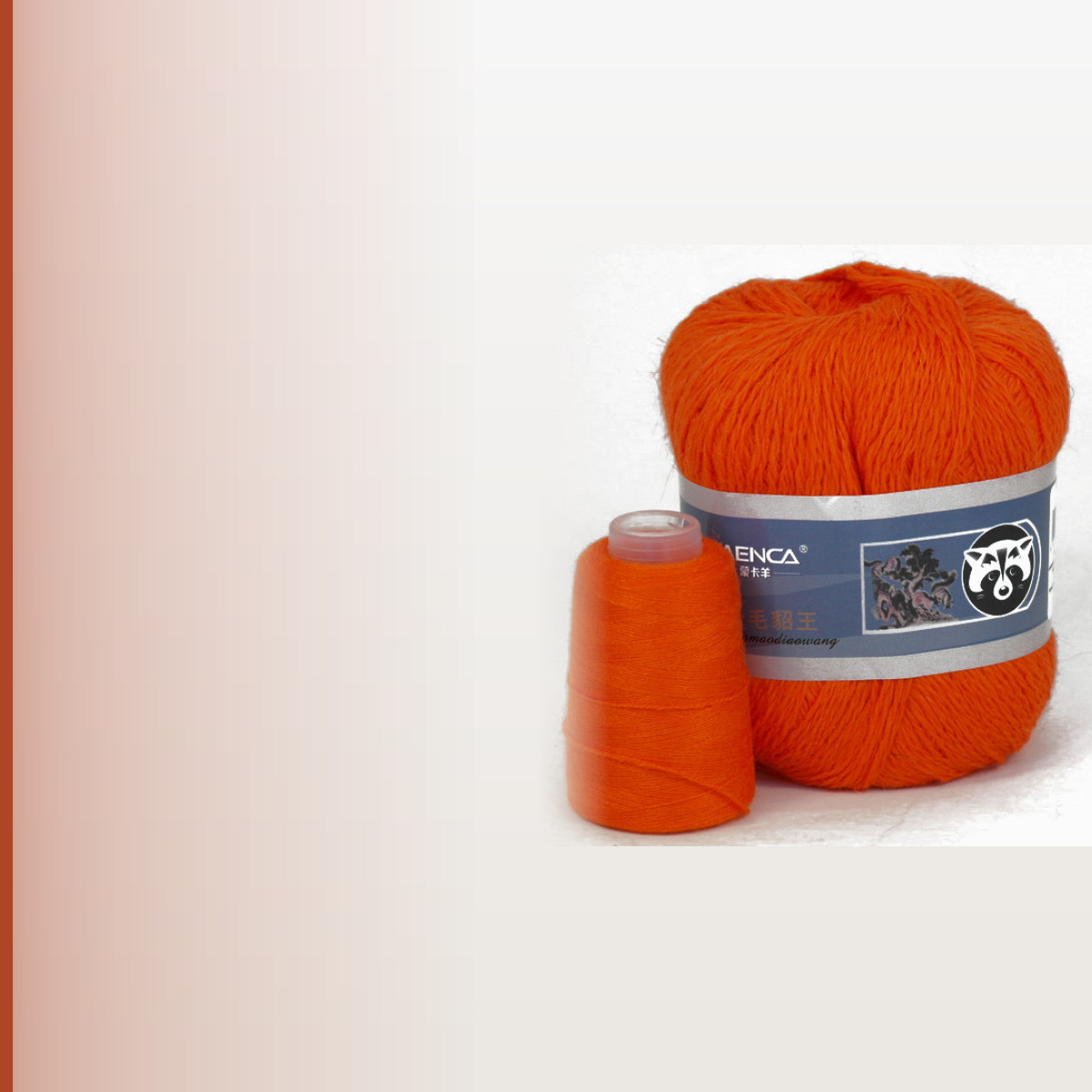 Пух норки (Mink Yarn), морковный
