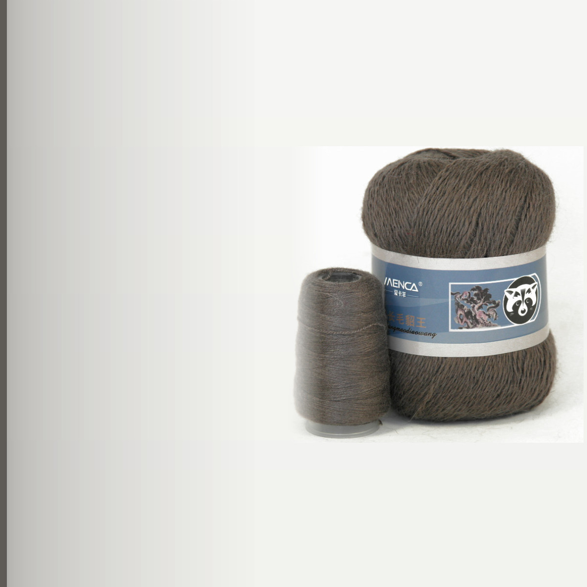 Пух норки (Mink Yarn), тёмно-серый