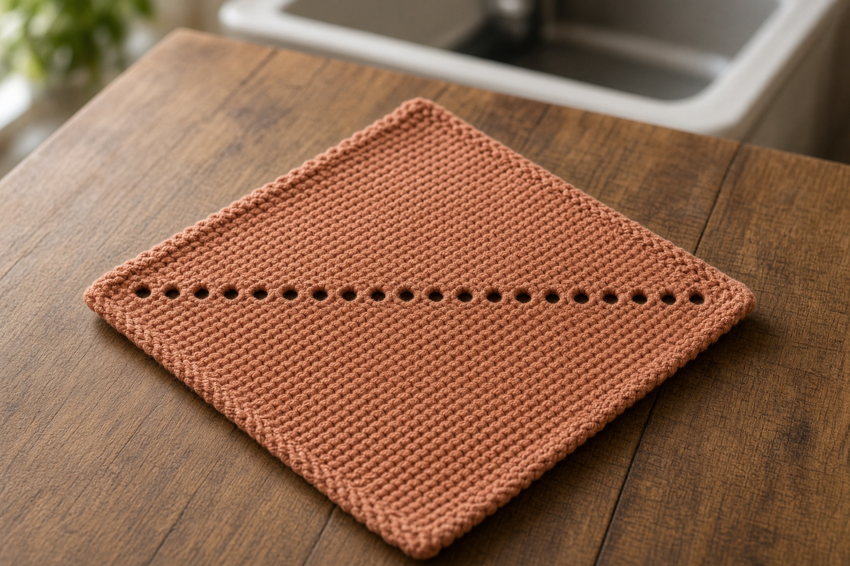 Вязаная салфетка для посуды: из чего и как связать за вечер