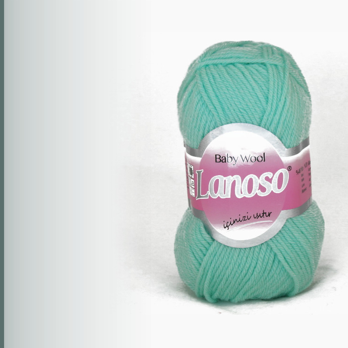 BABY WOOL, бледная мята