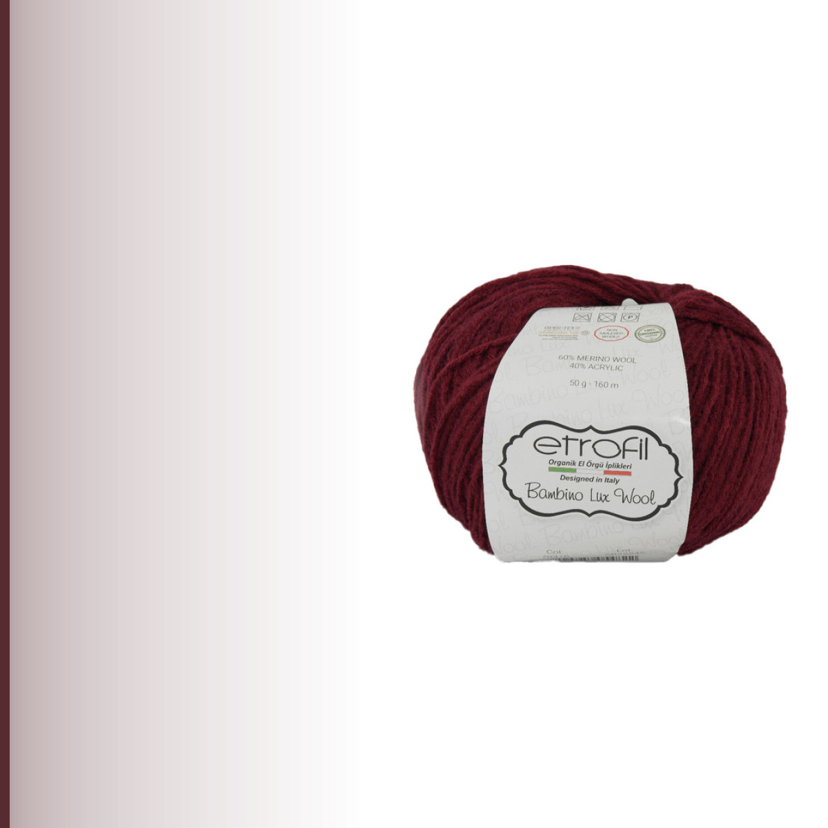 Bambino Lux Wool, тёмно-красный