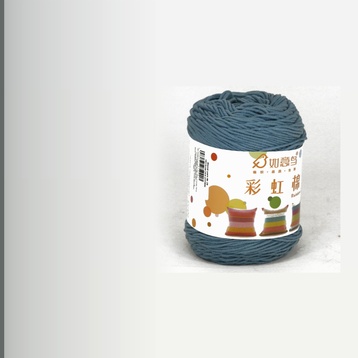 Blend yarn № 28, серо-зелёный