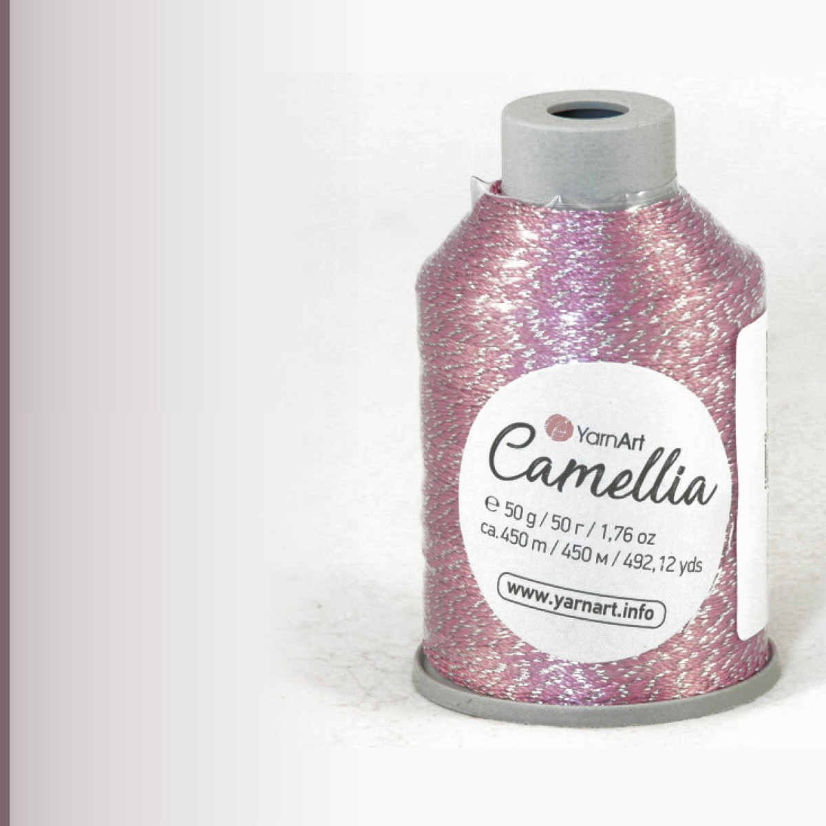 Camellia, розовый с серебром