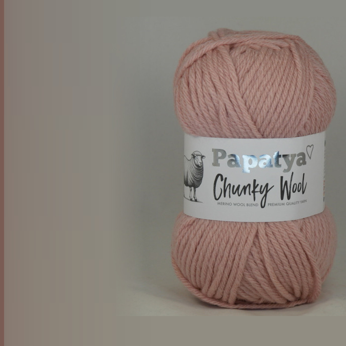 CHUNKY  WOOL, пыльно-розовый