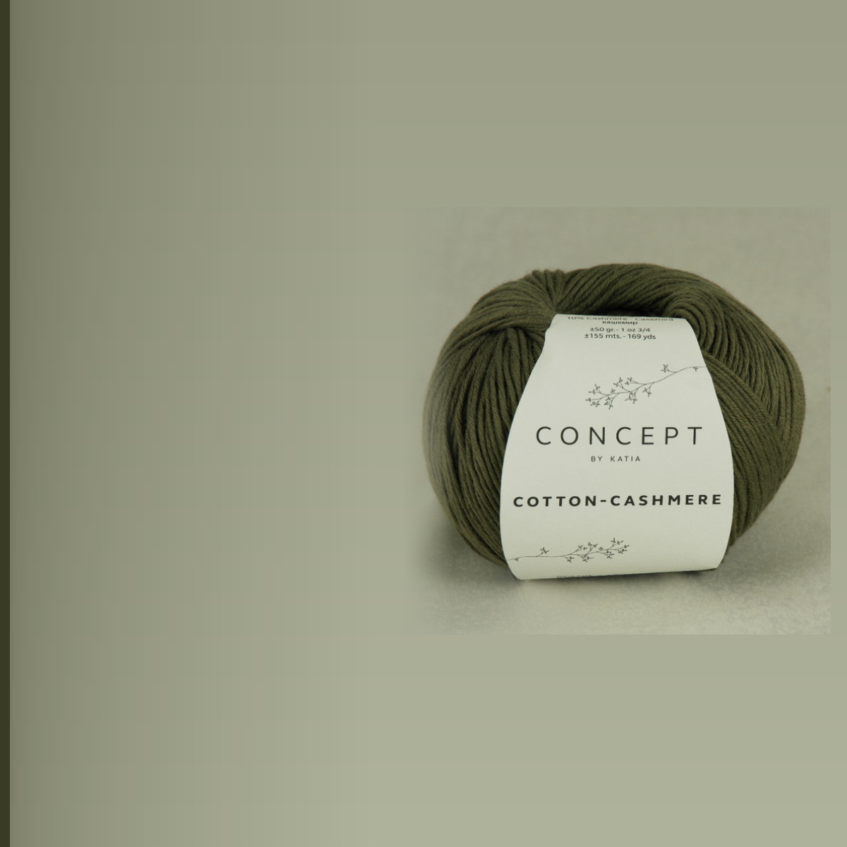 Cotton-Cashmere, тёмно-оливковый
