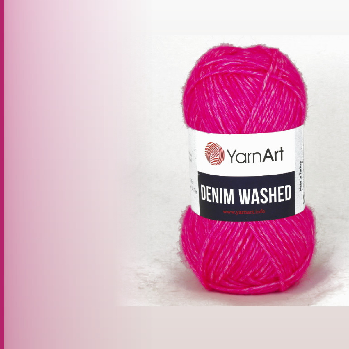 Denim Washed2, яркая малина меланж