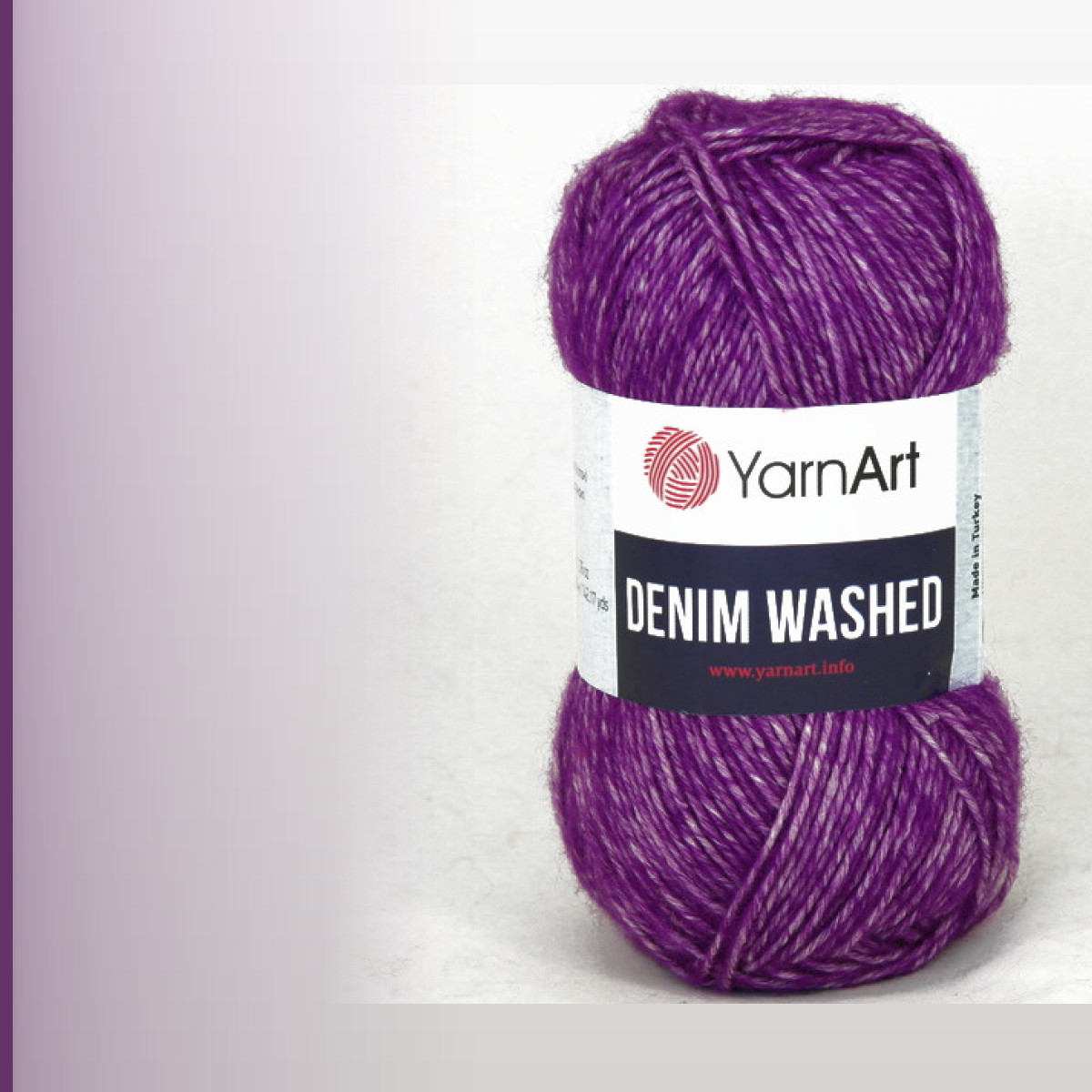 Denim Washed2, фиолетовый меланж