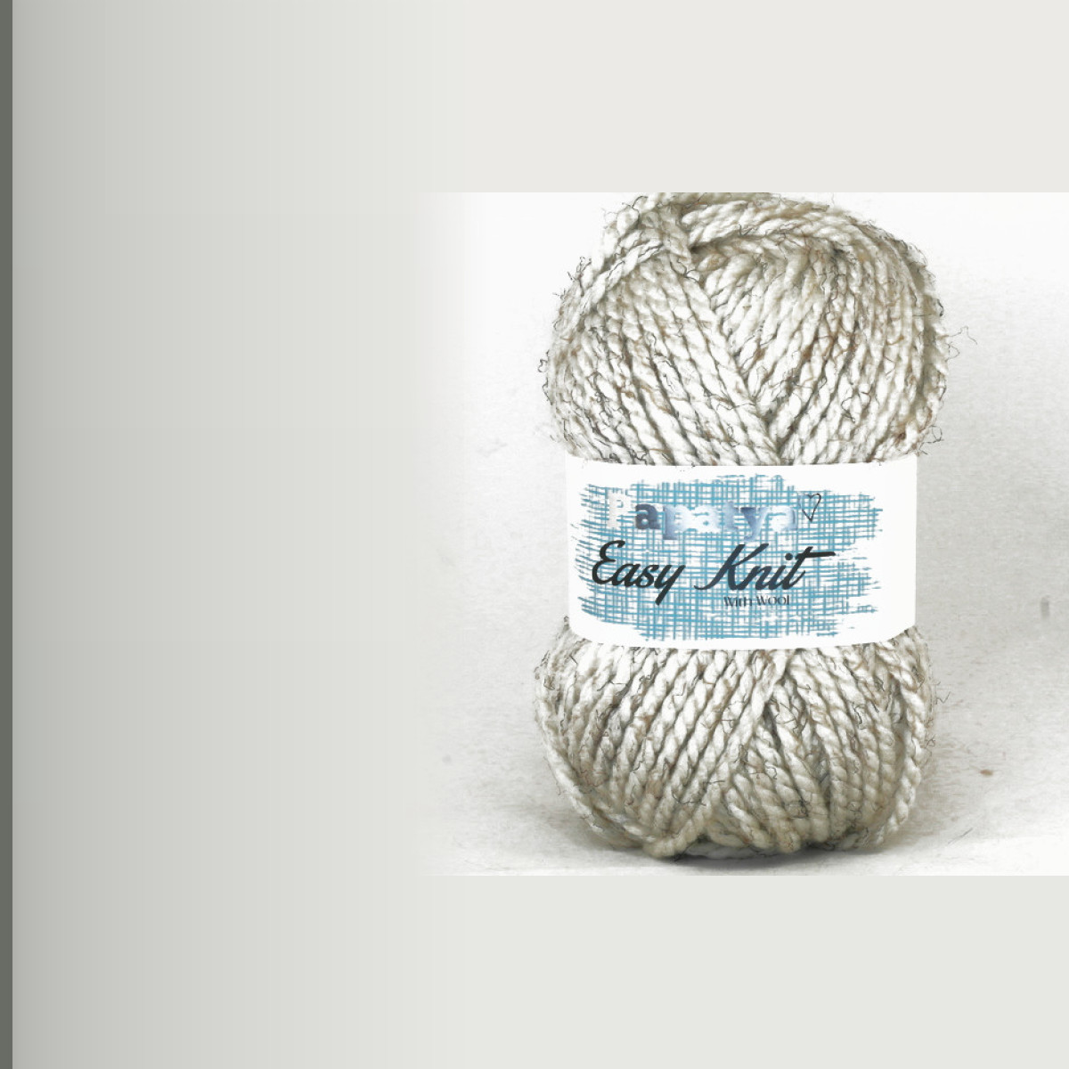 EASY KNIT, бел-твид