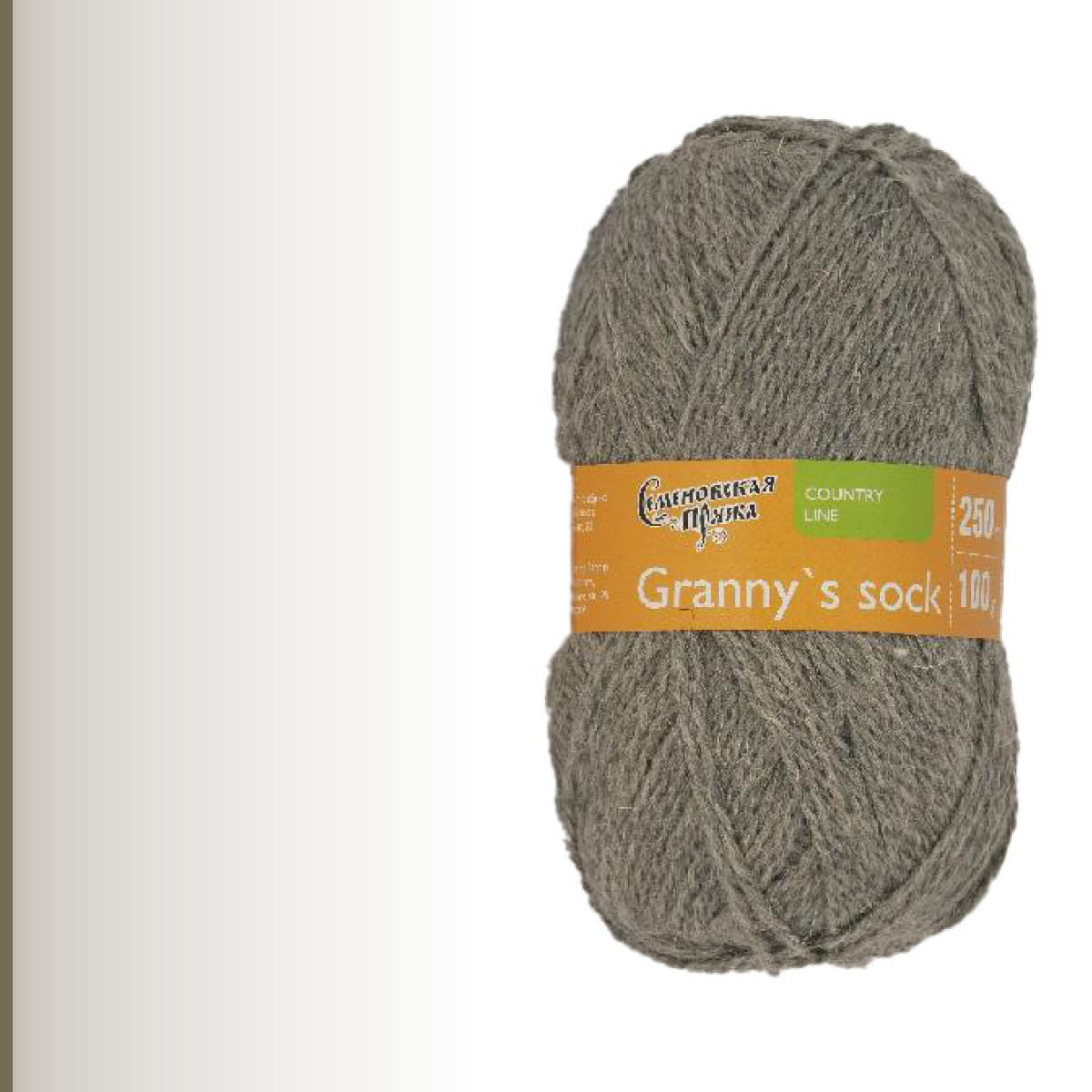 Granny`s sock W (Бабушкин носок ЧШ), серый меланж