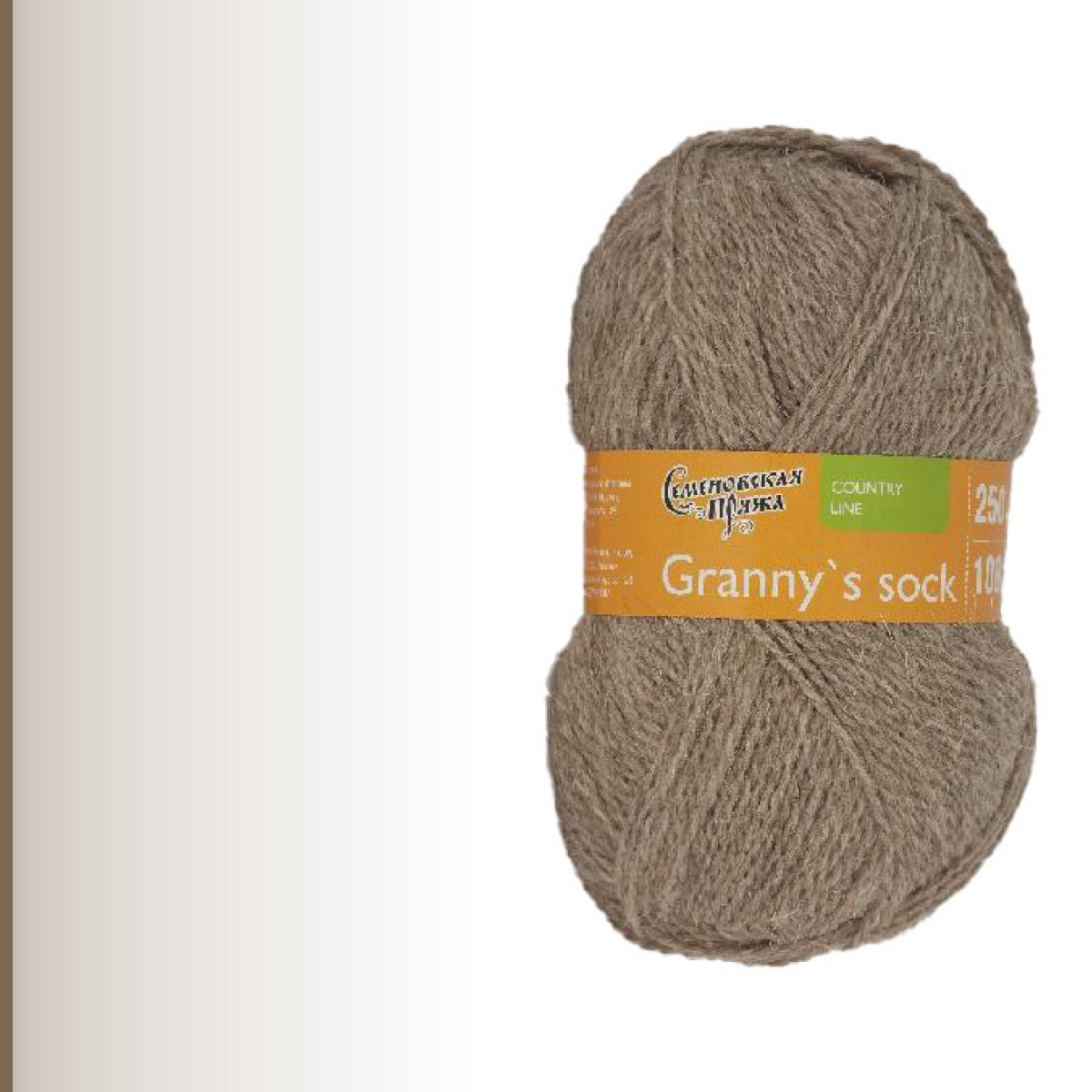 Granny`s sock W (Бабушкин носок ЧШ), натурал. (т. кор)