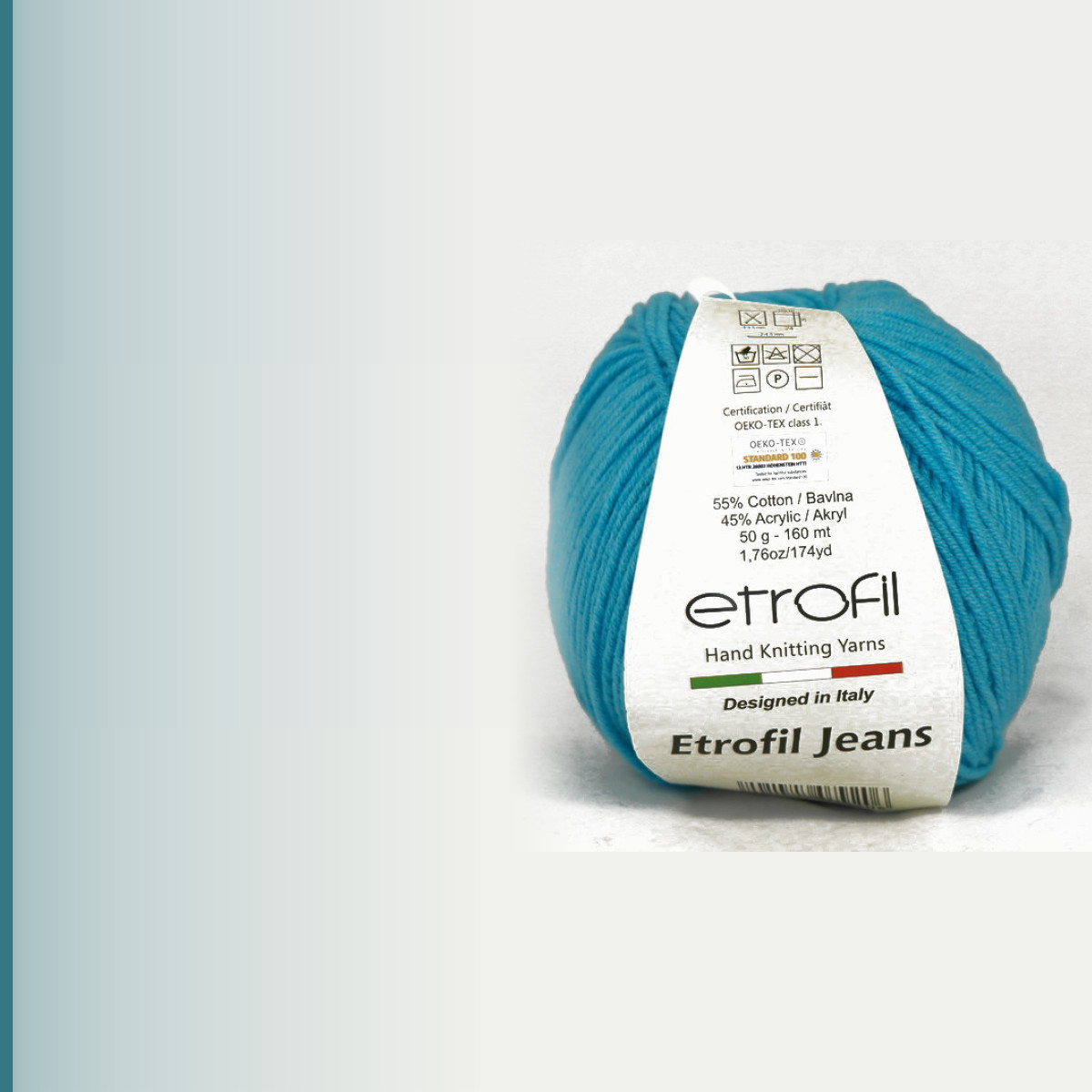 JEANS, бирюзово-голубой