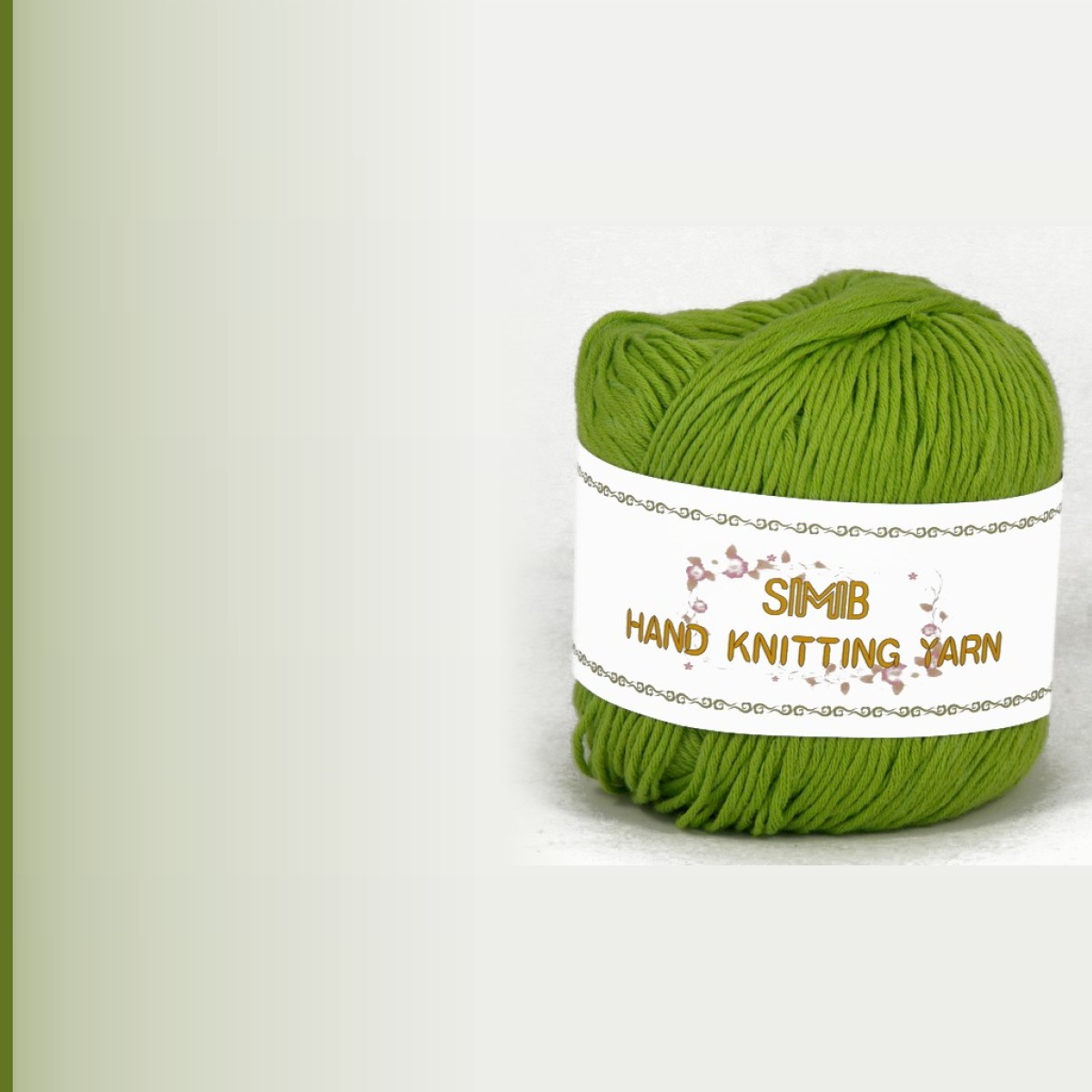 8ply cotton yarn № 15, горох