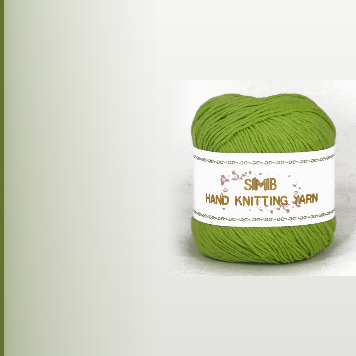 8ply cotton yarn № 15, вес.зел