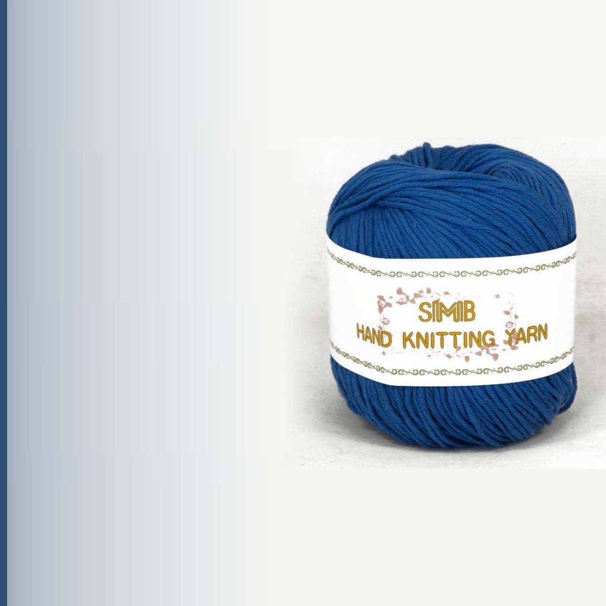 8ply cotton yarn № 15, джинсовый